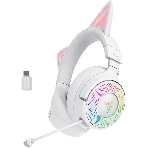 Гарнитура Razer Kraken Kitty V3 Pro белый, беспроводная, bluetooth, до 70 ч, подсветка, фото3