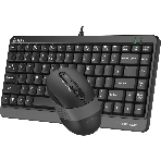 Комплект клавиатура+мышь A4Tech FStyler F1110 проводной, USB, 2000 DPI, чёрный/серый, фото2