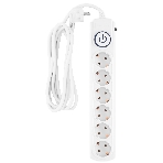 Сетевой фильтр Ippon BK-6-EU-3-16-W 3 м, 6 розеток, белый, коробка, фото2