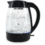 Чайник электрический Hyundai HYK-G4505 2 л, 2200 Вт, черный (корпус: стекло), фото 1