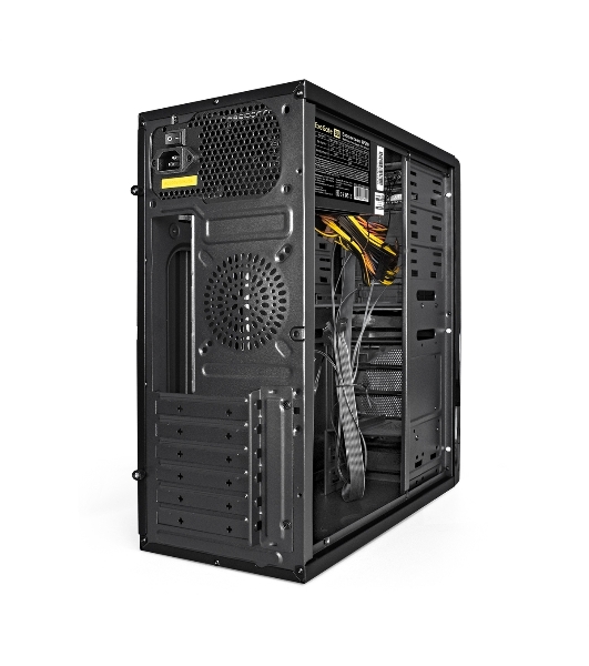 Компьютерный корпус ExeGate EX278399RUS Miditower ExeGate XP-329S Black, ATX, (XP500, Black,120мм), 2хUSB, Audio