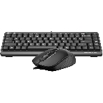Комплект клавиатура+мышь A4Tech FStyler F1110 проводной, USB, 2000 DPI, чёрный/серый, фото3