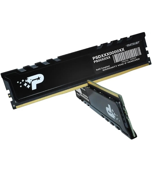 Оперативная память Patriot Signature Premium, DDR5, 32Gb (2x16 Gb), 5600 MHz, CL46, DIMM, радиатор, черный