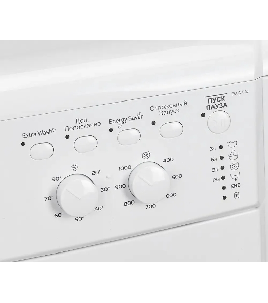 Стиральная машина Indesit EWUC 4105 CIS белый, загрузка фронтальная 4 кг, 1000 об/мин., класс: А