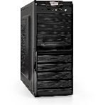 Компьютерный корпус ExeGate EX278399RUS Miditower ExeGate XP-329S Black, ATX, (XP500, Black,120мм), 2хUSB, Audio, фото 1