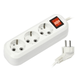 Удлинитель Smartbuy (SBE-16-3-1.5-ZS) 3 гнз х 1,5 м (16А/3.5 кВт, ПВС 3х1.0)