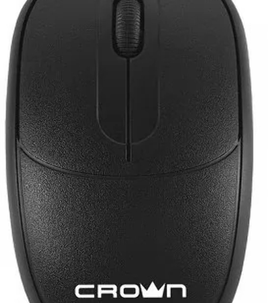 Мышь проводная Crown CMM-128 черный, 1000 dpi, USB, кнопки - 2