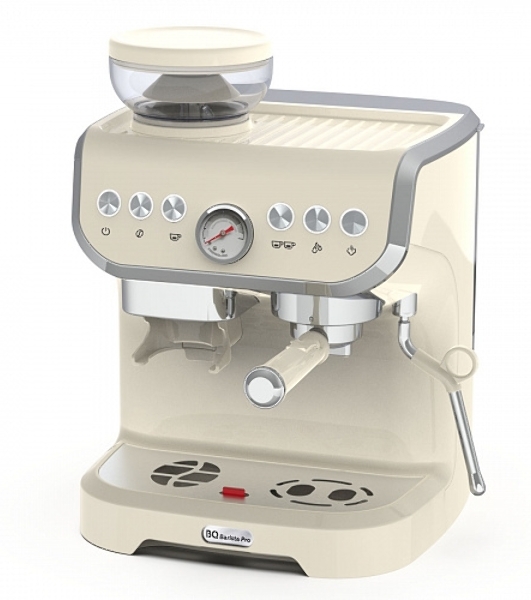 Кофейная станция BQ CM5000 бежевый, исп. кофе - зерновой/молотый, 2 л, 1560 Вт, 15 бар