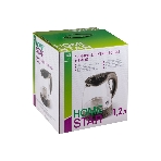 Чайник электрический Homestar HS-1053 1.2 л, стекло/пластик, черный, фото2