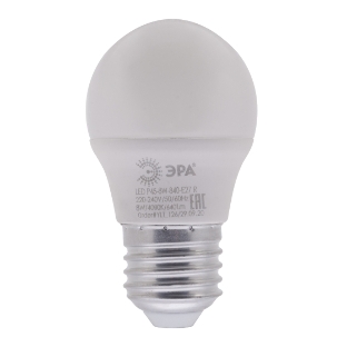 Лампа светодиодная Эра Б0049645 RED LINE LED P45-8W-840-E27 R 8 Вт шар нейтральный белый свет