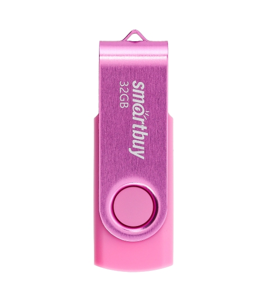 Флешка USB Smartbuy Twist Pink (SB032Gb2TWP), 32Gb, USB 2.0, R/W 15/12, розовый