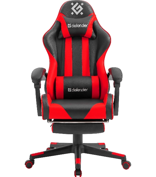 Кресло игровое Defender ROCK BLACK/RED PU