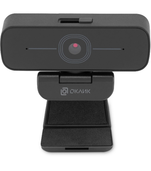 Веб-камера OKLICK OK-C001FH 1920x1080, 30 кадр/с, USB Type-A, микрофон (шумоподавление), универсальное крепление