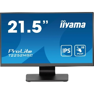 Монитор 21.5' Iiyama ProLite T2252MSC-B2 IPS 1920x1080, 60 Гц, 5 мс, 16:9, 250 кд/м2, 1хHDMI, 1хDP, 2xUSB, черный