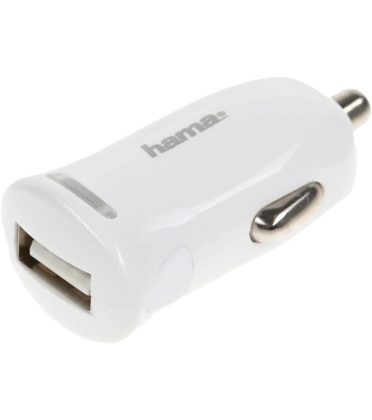 Комплект зарядное устройство Hama H-183266 2.4A для Apple кабель Apple Lightning белый