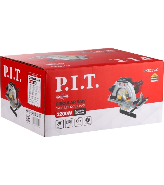 Циркулярная пила (дисковая) P.I.T. PKS235-C 2200Вт (ручная)