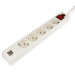 Сетевой фильтр Гарнизон 5 р, 10А, 2xUSB, 1.8 м, ур.защиты 4, белый, пакет, фото7
