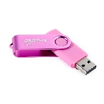 Флешка USB Smartbuy Twist Pink (SB032Gb2TWP), 32Gb, USB 2.0, R/W 15/12, розовый, фото 1