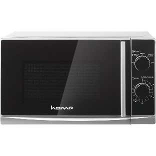 Микроволновая печь home HMM207ES черный/серебристый, 20 л, 700 Вт, переключатели - поворотный механизм