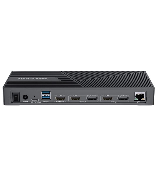 USB-концентратор WAVLINK USB-C Triple Display 4K@60Hz Universal /100W PowerDelivery Include 20V/8A Power Adapter/ 4xUSB3.0/3xUSB C/2xDP 4K 60HZ/3xHDMI 4K 60HZ/1xGigabit LAN/1xAudio In/Out