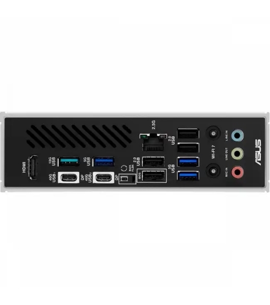 Материнская плата ASUS X870 MAX GAMING WIFI7, AM5, AMD X870, 4xDDR5, 4xSATA, 3xM.2, 1xPCIe 5.0 x16, 2xPCIe 4.0 x16, 1xPCIe x1, 1xHDMI, 2xUSB-C 40Gbps (USB4), 1xUSB-A 10Gbps, 3xUSB-A 5Gbps, 4xUSB-A 2.0, 1x2.5Gb LAN, Wi-Fi 7, Bluetooth 5.4, 3x3.5 мм, 7.1, ATX