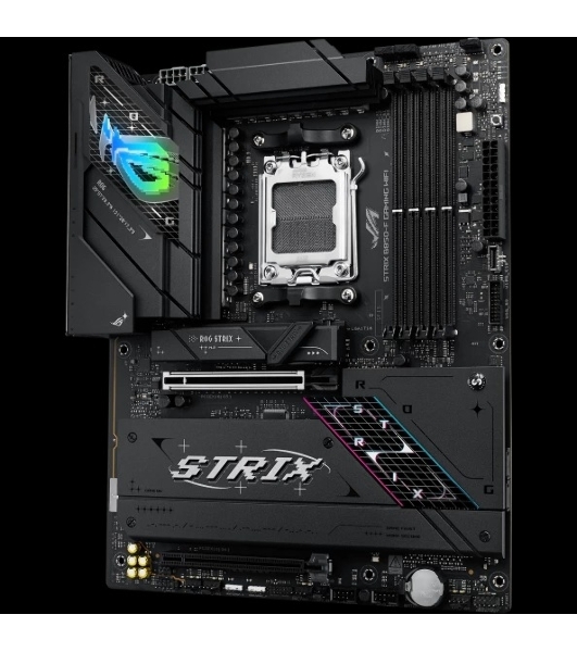 Материнская плата ASUS ROG STRIX B850-F GAMING WIFI, AM5, AMD B850, 4xDDR5, 2xSATA, 4xM.2, 1xPCIe 5.0 x16, 1xPCIe 4.0 x16, 1xPCIe x4, 1xDP, 1xHDMI, 1x2.5Gb LAN, 1xUSB-C 20Gbps, 1xUSB-C 10Gbps, 3xUSB-A 10Gbps, 4xUSB 5Gbps, 4xUSB 2.0, 3x3.5 мм, 7.1, ATX