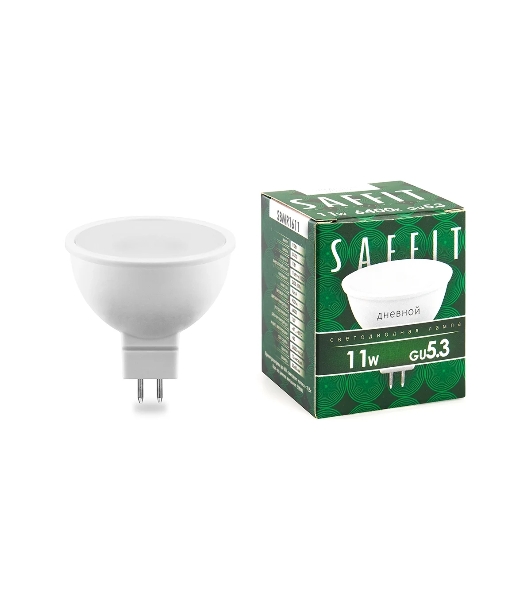 Лампа светодиодная SAFFIT SBMR1611 (55153) 11Вт 230В GU5.3 дневной
