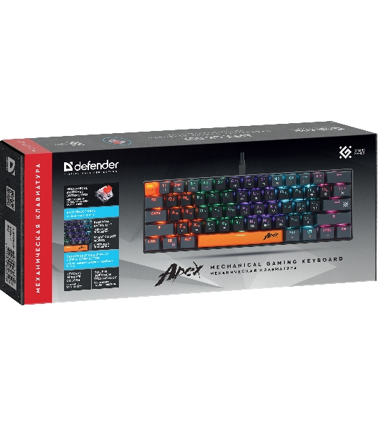 Клавиатура проводная Defender USB APEX GK-002 RU