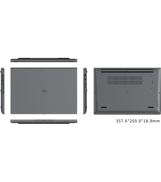 Ноутбук IRU Tactio 16ALB Core i3 1215U 16Gb SSD512Gb Intel UHD Graphics 16' IPS FHD (1920x1080) Windows 11 Pro grey WiFi BT Cam 4830mAh (2110203)