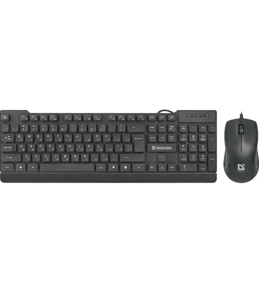 Комплект клавиатура+мышь Defender York C-777 проводной, USB, 1000 DPI, чёрный