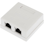 Рoзетка компьютерная внешняя Rexant 2-порта RJ-45 (8P8C), FTP экранированная, категория 6, фото 1