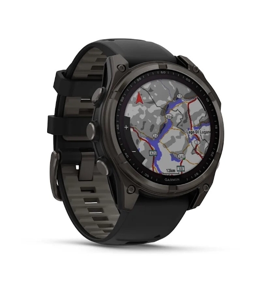 Умные часы Garmin Fenix 8, 1.6' AMOLED, Wi-Fi, Bluetooth, NFC, 100м, серый / черный