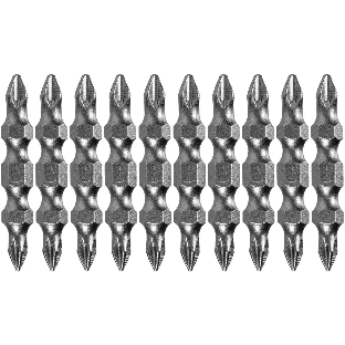 Набор бит Denzel двухстор., PH2-PH1х45 мм, сталь S2, 10 шт.