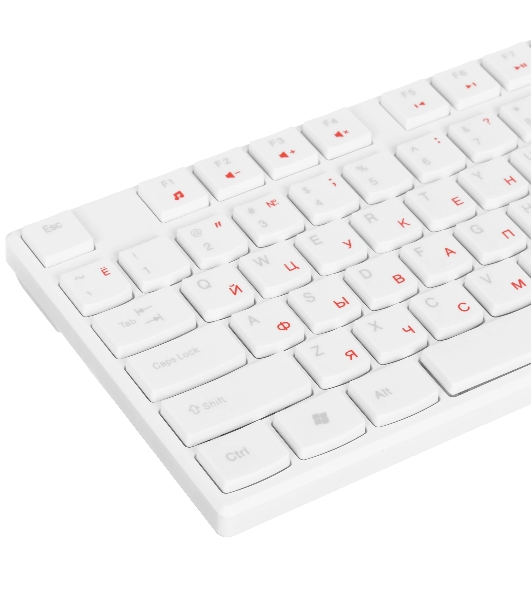 Клавиатура проводная мультимедийная Smartbuy ONE 238 USB белая (SBK-238U-W)/20