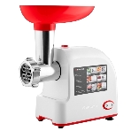 Мясорубка электрическая Brayer BR1603 белый, 1500 Вт, 2.0 кг/мин, реверс, защита от перегрузки, насадки - 7, фото 1