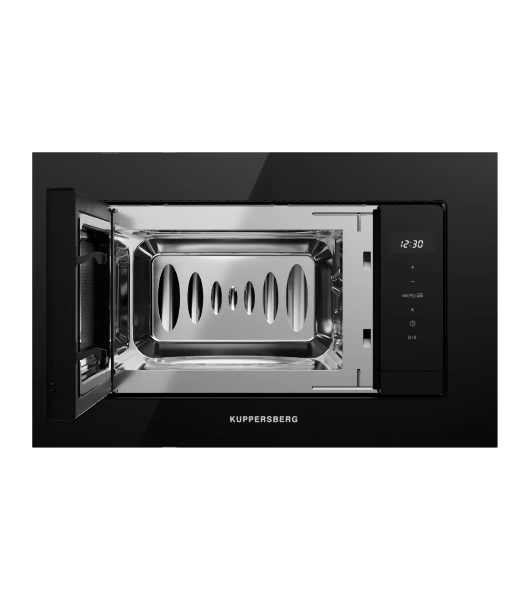 Встраиваемая микроволновая печь Kuppersberg HMW 622 B, ВхШхГ 390х595х315, объем 20 л, мощность 800 Вт, 5 уровней мощности, гриль, 6 автоматических программ, размораживание, сенсорное управление, черный
