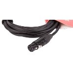 Кабель микрофонный FORCE FMC-06/4.5XLR (M) - XLR (F), высококачественный балансный, малошумящий с проводниками из безкислородной меди OFC, диаметр 6 мм, черные профессиональные металлические разъемы, длина 4,5 м, цвет черный, фото2