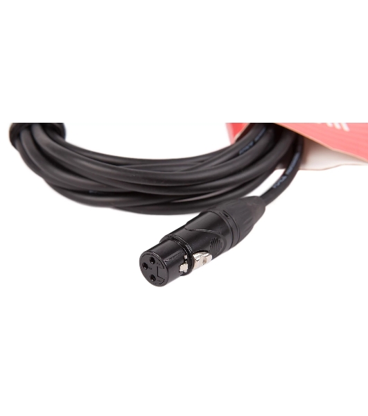Кабель микрофонный FORCE FMC-06/4.5XLR (M) - XLR (F), высококачественный балансный, малошумящий с проводниками из безкислородной меди OFC, диаметр 6 мм, черные профессиональные металлические разъемы, длина 4,5 м, цвет черный