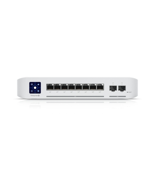 Коммутатор PoE в стойку Ubiquiti UniFi Switch Enterprise 8 PoE USW-Enterprise-8-PoE 8х 2.5G RJ45, 2х 10G SFP+, раздача 120 Вт