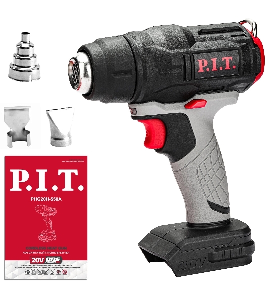 Технический фен P.I.T. PHG20H-550A SOLO темп.350/550С (PHG20H-550A) серый