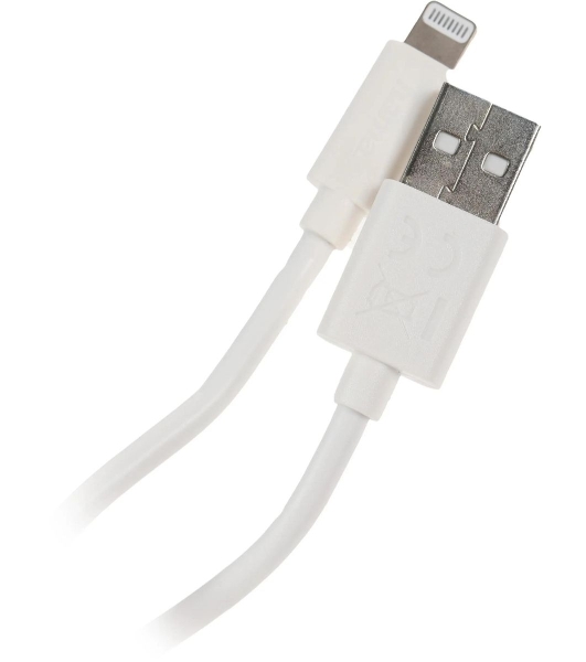 Комплект зарядное устройство Hama H-183266 2.4A для Apple кабель Apple Lightning белый