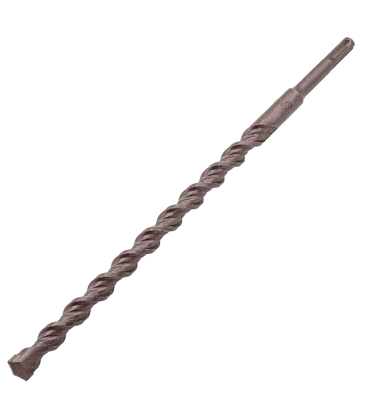 Бур по бетону Denzel двойная спираль, Cobalt W-tip, 16x310 мм, SDS PLUS