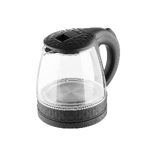 Чайник электрический Homestar HS-1053 1.2 л, стекло/пластик, черный
