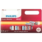 Элемент питания алкалиновый AA/LR6 1.5В Power (блист. 12шт) Philips Б0064661, фото 1