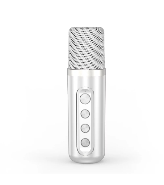 Переносная караоке система TRS2403 iconBIT K902W Колонка 10Вт, 2 микрофона Bluetooth, световые эффекты, аккумулятор в колонке 3000mAh и микрофонах, 22.3*9.6*15.7CM, белый