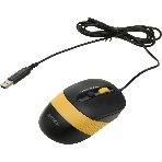 Комплект клавиатура+мышь A4Tech FStyler F1110 проводной, USB, 2000 DPI, чёрный/жёлтый, фото3