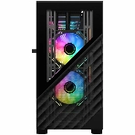 Компьютерный корпус 1STPLAYER DK D7 черный mATX 3x120мм LED fans D7-BK-3F1, фото4