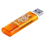 Флешка USB Smartbuy Glossy series Orange (SB64GbGS-Or), 64Gb, USB 2.0, R/W 25/15, оранжевый, фото2