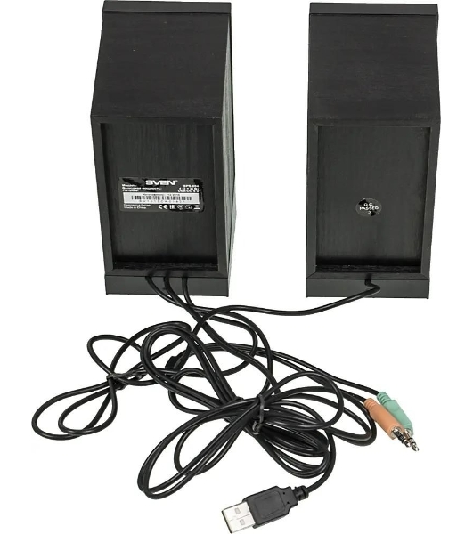 Акустическая система SVEN SPS-604 2.0 черный 4Вт