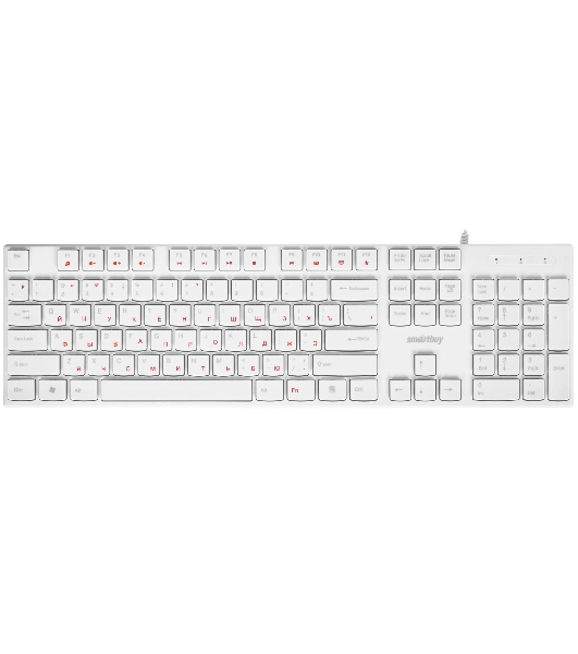 Клавиатура проводная мультимедийная Smartbuy ONE 238 USB белая (SBK-238U-W)/20